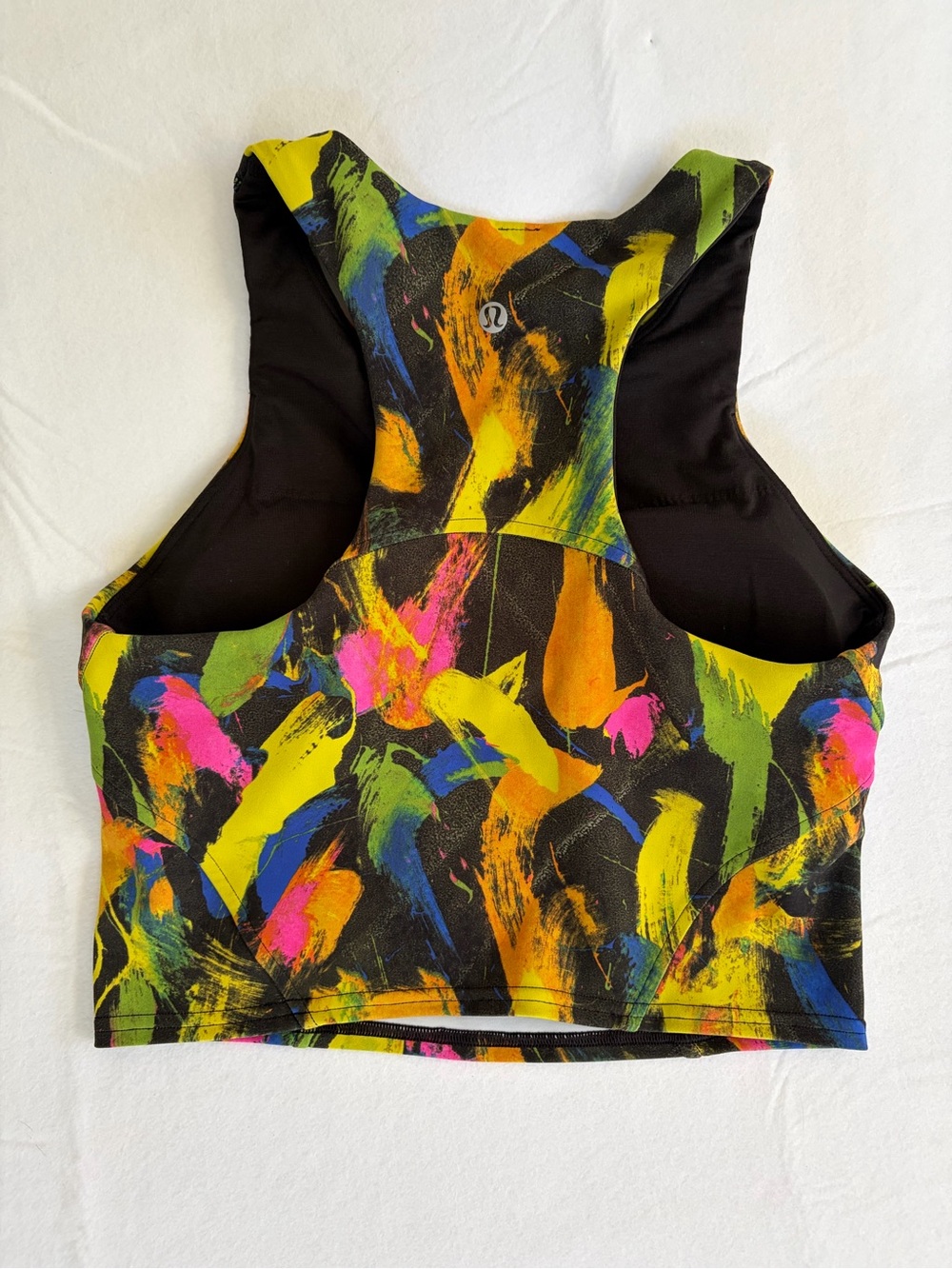 Lululemon Wunder Train Longline Bra Undertone Black Multi Size 6